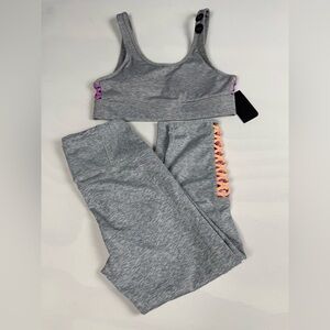 NWT Cotton On Body Sports Bra & Legging Set Women’s M Gray
